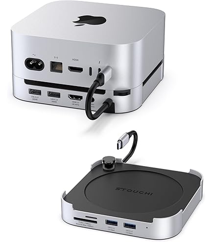 Amazon.com: Mac mini M4 Dock & Hub with 8TB NVMe SSD Enclosure, 4K